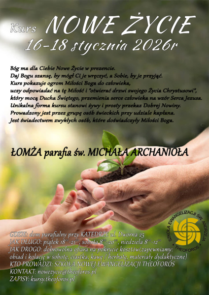 Kurs Nowe Życie - 16-18 stycznia 2026